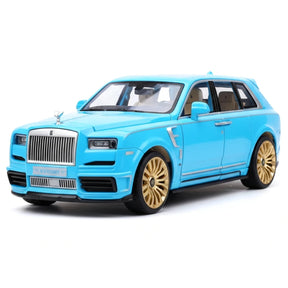 [TOY] 1:24 Rolls-Royce 2020 Cullinan Mansory ブルー モデルカー Die-Cast