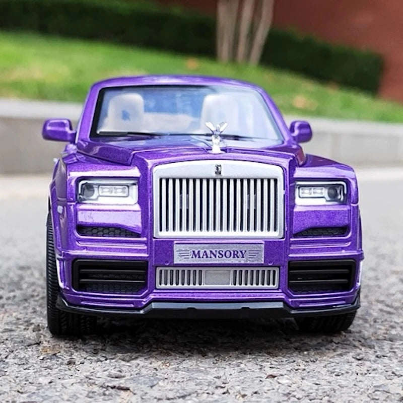 [TOY] 1:24 Rolls-Royce 2020 Cullinan Mansory Purple Model Car Die-Cast