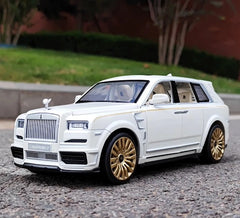 [TOY] 1:24 Rolls-Royce 2020 Cullinan Mansory White Model Car Die-Cast