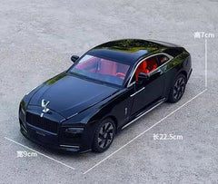 [TOY] 1:24 Rolls-Royce 2022 Spectre nero modellino di auto Die-Cast