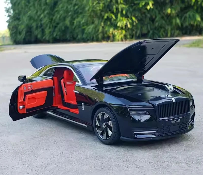 [TOY] 1:24 Rolls-Royce 2022 Spectre nero modellino di auto Die-Cast