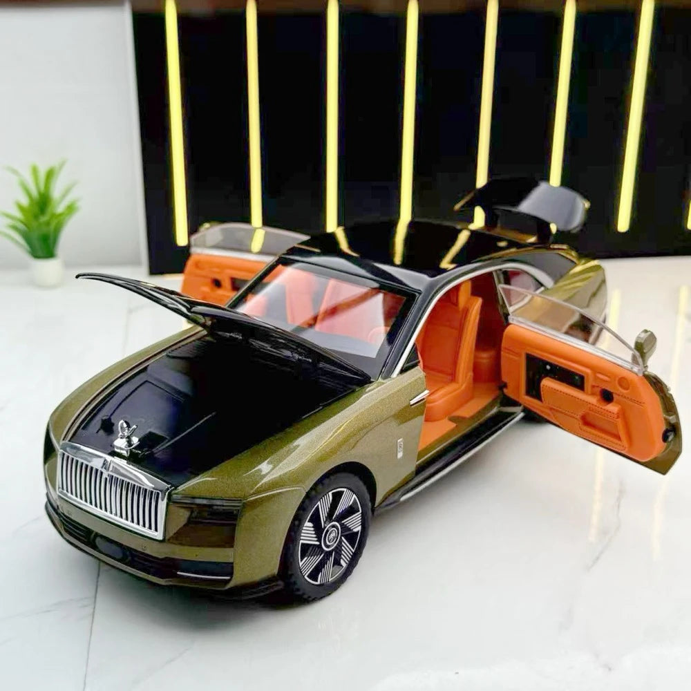 [TOY] 1:24 Rolls-Royce 2022 Spectre Brown Model Car Die-Cast