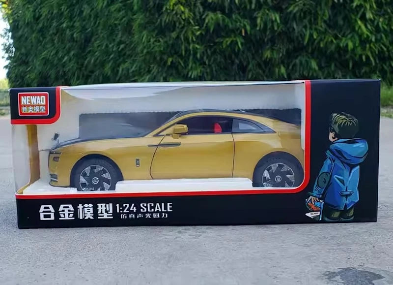 [TOY] 1:24 Rolls-Royce 2022 Spectre Gold Model Car Die-Cast