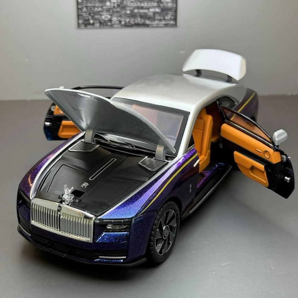 [TOY] 1:24 Rolls-Royce 2022 Spectre Purple Model Car Die-Cast
