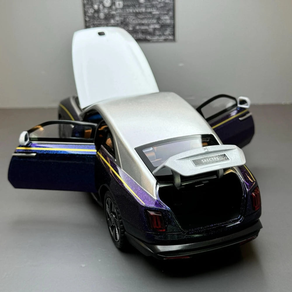 [TOY] 1:24 Rolls-Royce 2022 Spectre Purple Model Car Die-Cast