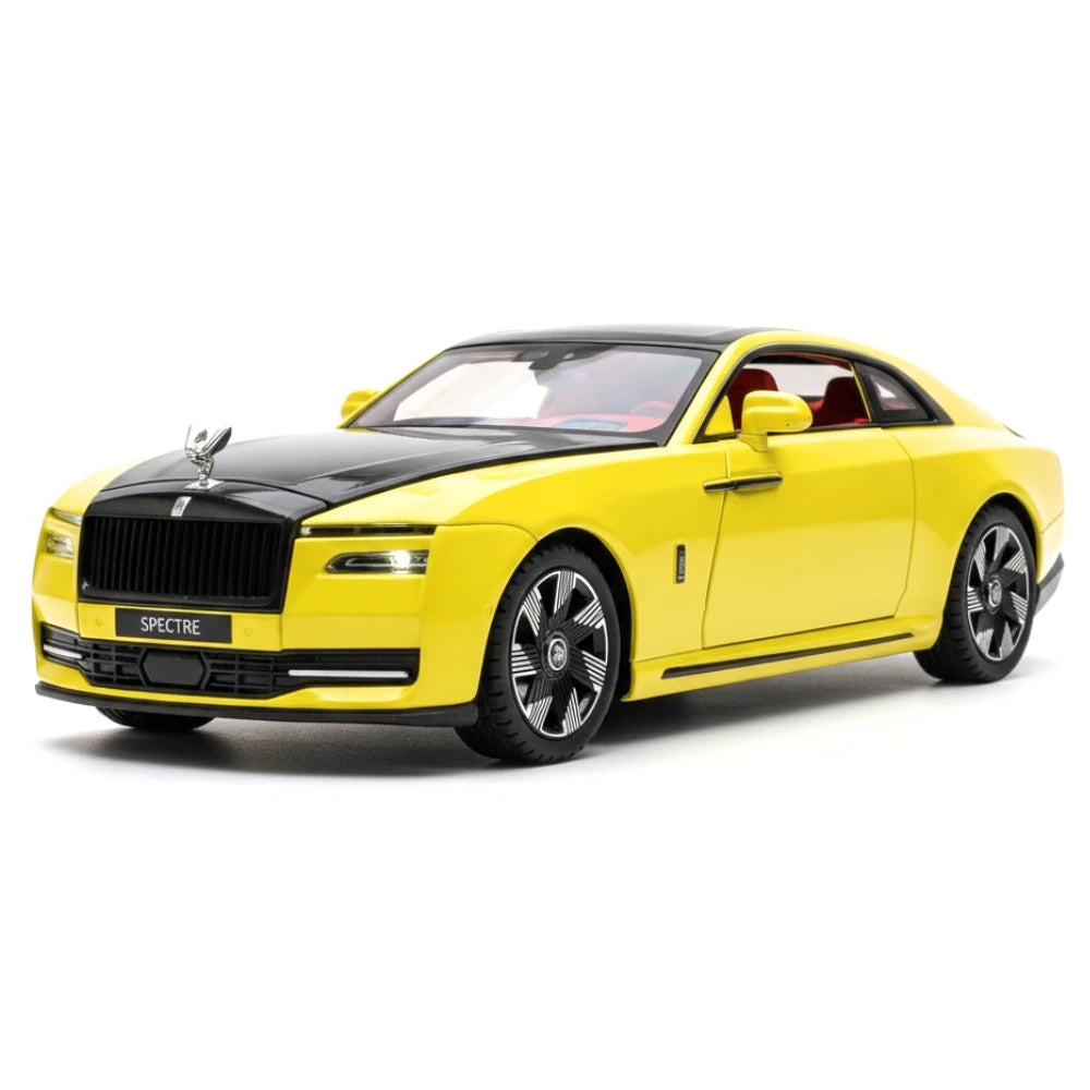 [TOY] 1:24 Rolls-Royce 2022 Spectre giallo modellino di auto Die-Cast