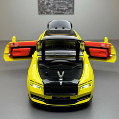 [TOY] 1:24 Rolls-Royce 2022 Spectre giallo modellino di auto Die-Cast