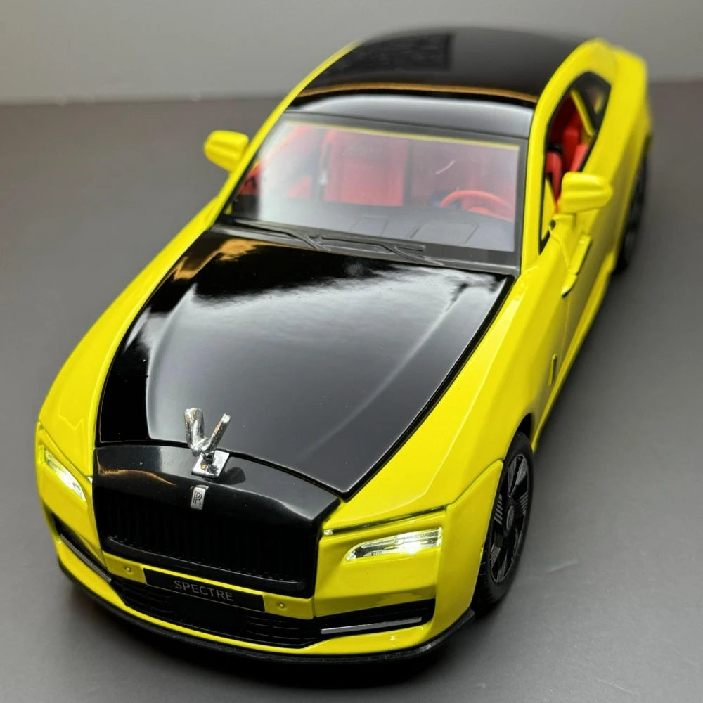[TOY] 1:24 Rolls-Royce 2022 Spectre geel modelauto Die-Cast