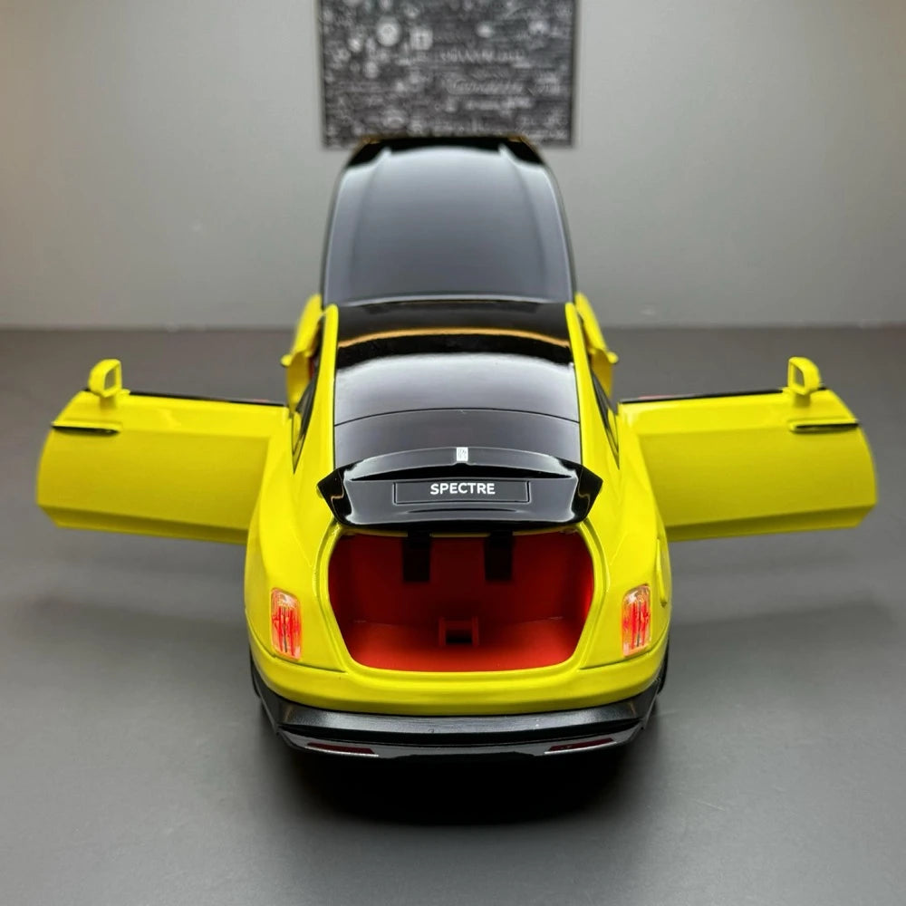 [TOY] 1:24 Rolls-Royce 2022 Spectre giallo modellino di auto Die-Cast