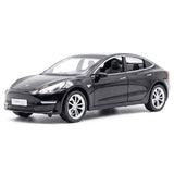 [TOY] 1:24 Tesla 2016 Model 3 musta pienoismalli Die-Cast