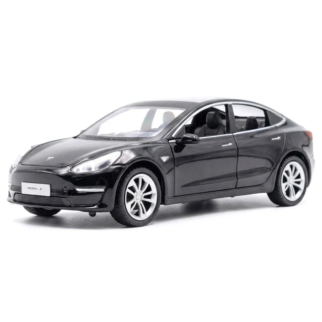[TOY] 1:24 Tesla 2016 Model 3 musta pienoismalli Die-Cast
