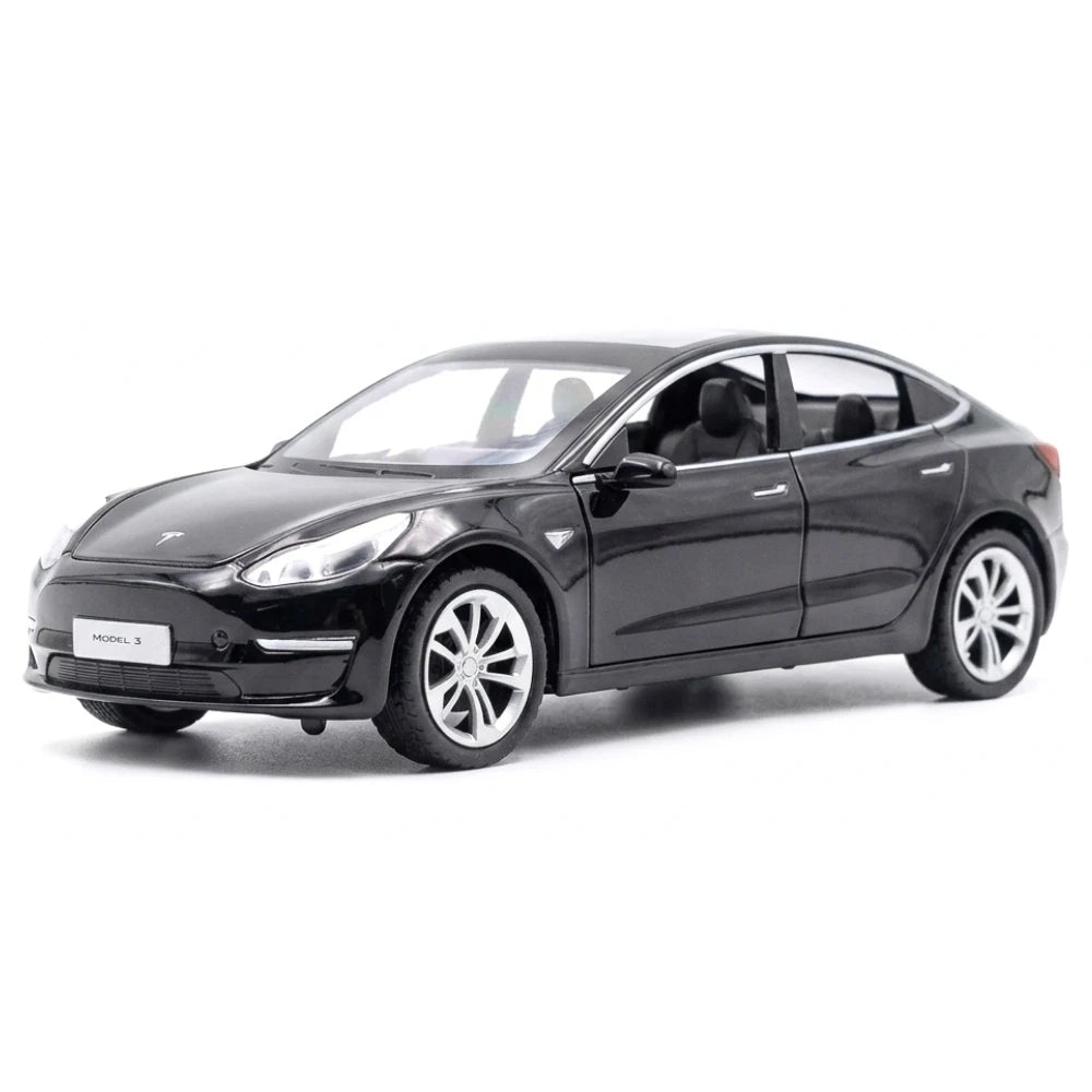 [TOY] 1:24 Tesla 2016 Model 3 Black Model Car Die-Cast