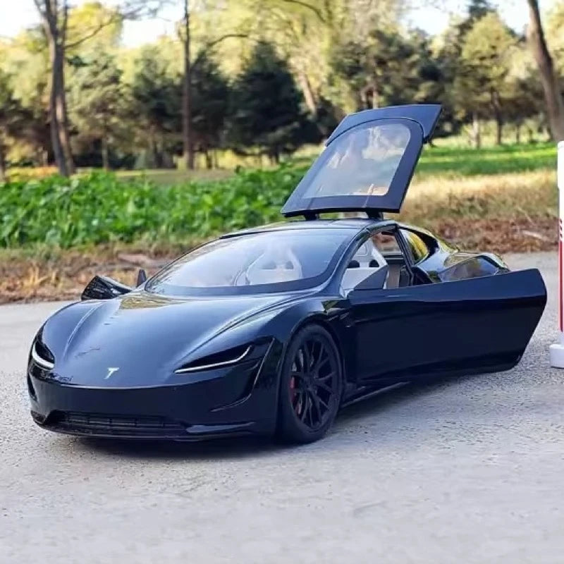 [TOY] 1:24 Tesla 2017 Roadster Black Model Car Die-Cast