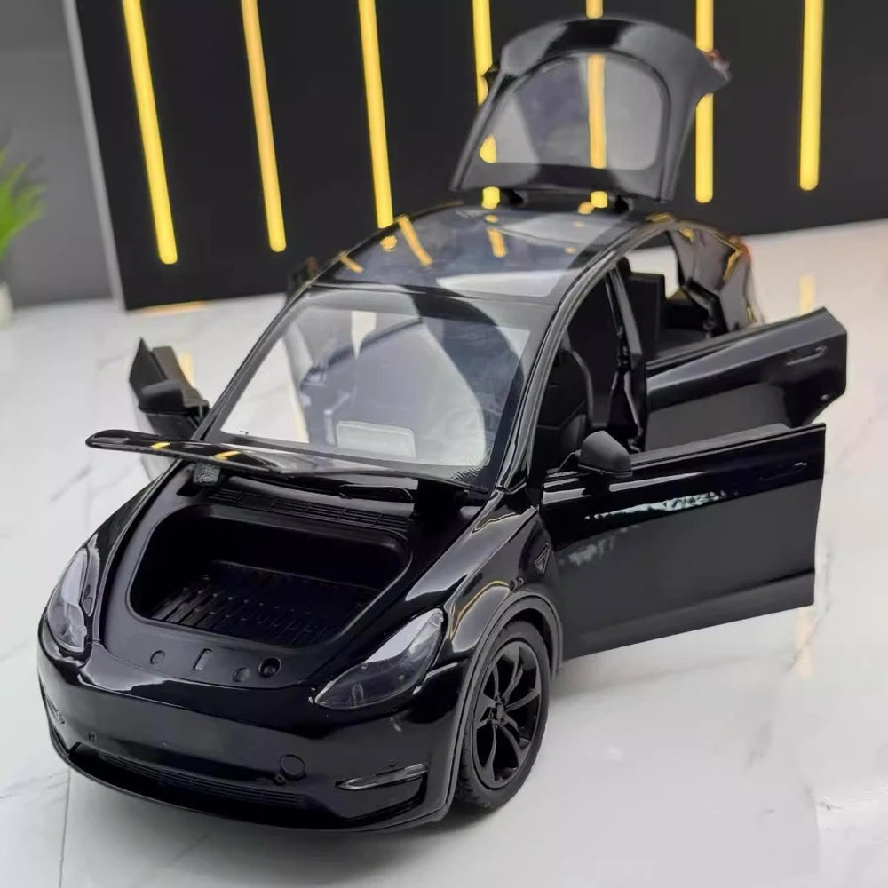 [TOY] 1:24 Tesla 2019 Model Y Black Model Car Die-Cast