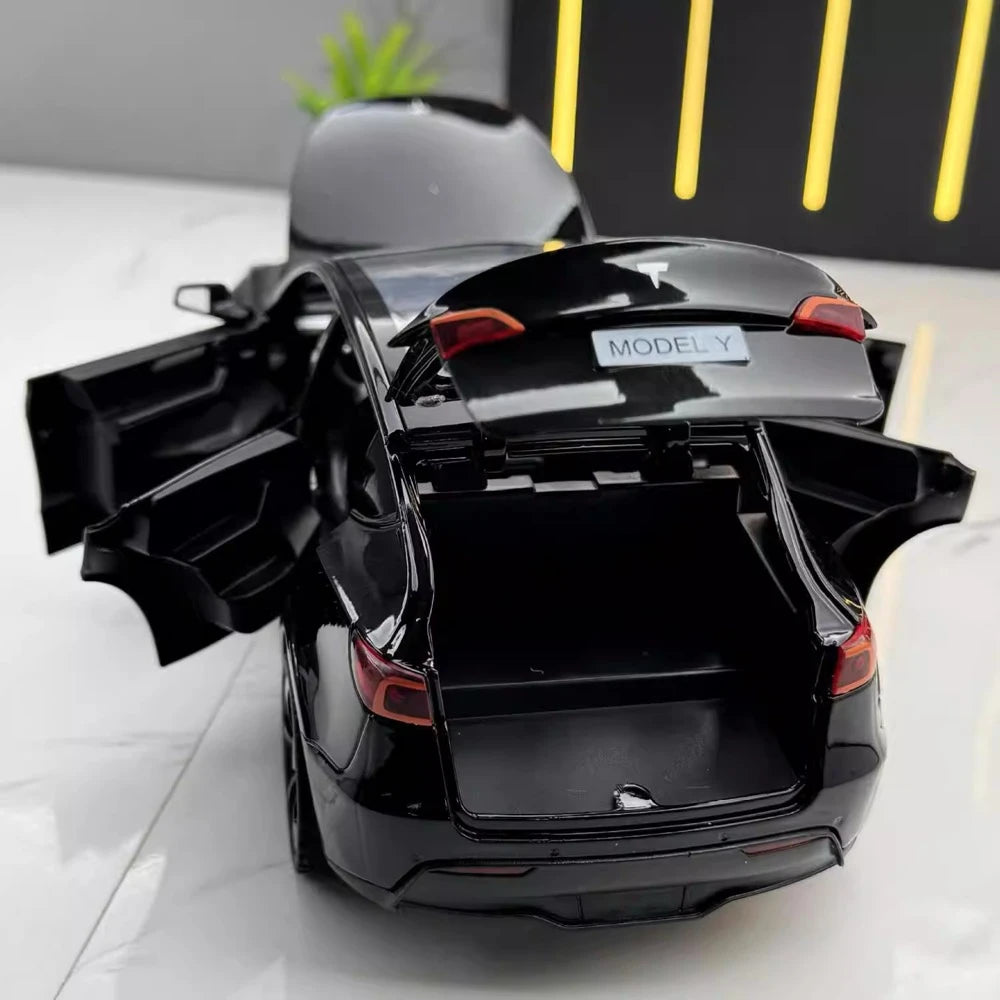 [TOY] 1:24 Tesla 2019 Model Y Black Model Car Die-Cast