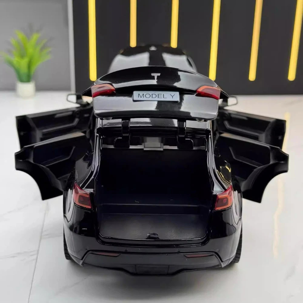 [TOY] 1:24 Tesla 2019 Model Y Black Model Car Die-Cast