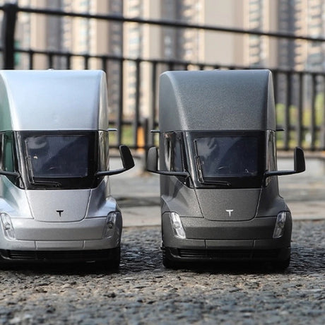 [TOY] 1:24 Tesla 2022 Semi Truck Gray Model Car Die-Cast
