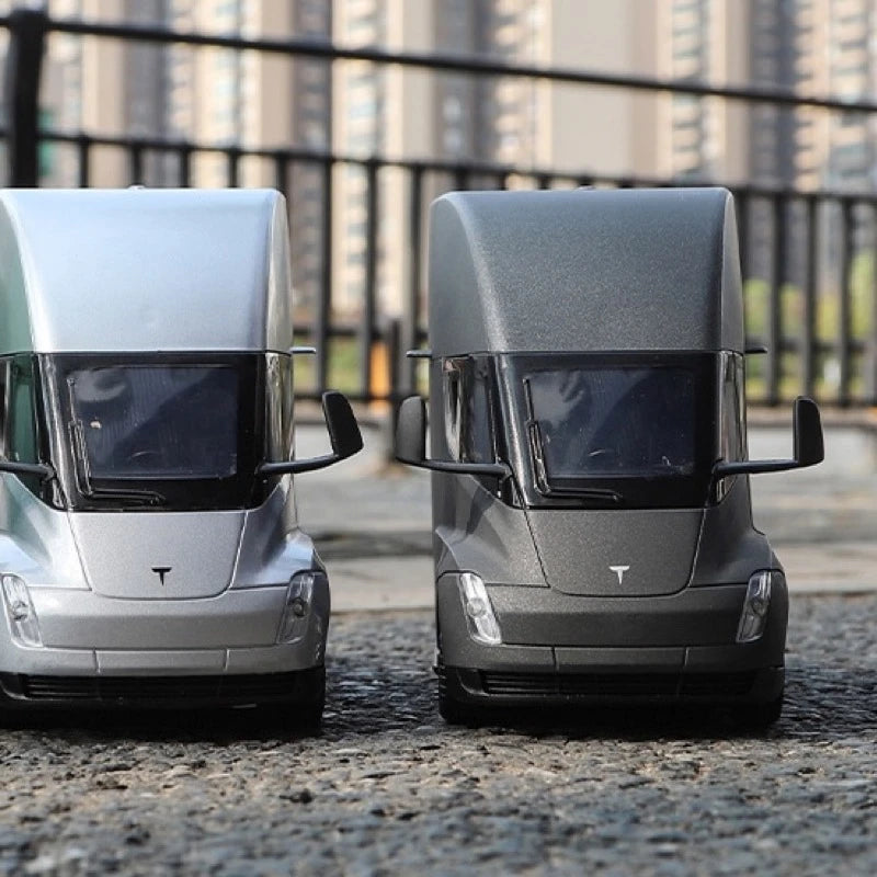 [TOY] 1:24 Tesla 2022 Semi Truck gris voiture miniature Die-Cast