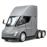 [TOY] 1:24 Tesla 2022 Semi Truck Gray Model Car Die-Cast