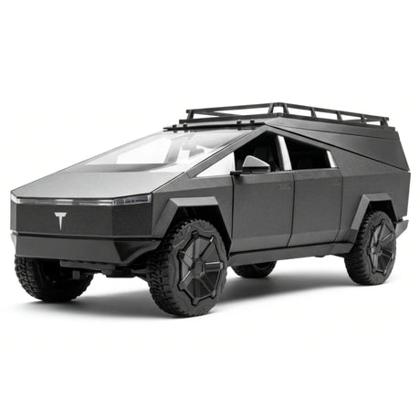 [TOY] 1:24 Tesla 2023 Cybertruck Camper RV Gray Model Car Die-Cast