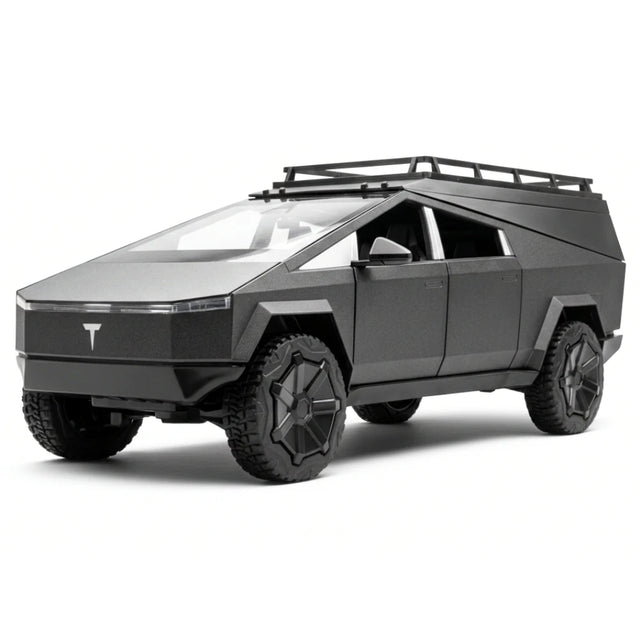 [TOY] 1:24 Tesla 2023 Cybertruck Camper RV Gray Model Car Die-Cast