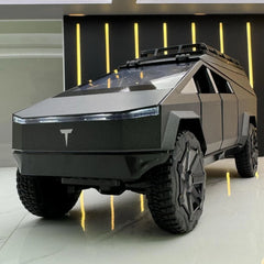 [TOY] 1:24 Tesla 2023 Cybertruck Camper RV Gray Model Car Die-Cast