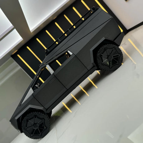 [TOY] 1:24 Tesla 2023 Cybertruck Camper RV Gray Model Car Die-Cast