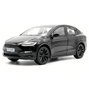 [TOY] 1:24 Tesla 2024 Model X Plaid Black Model Car Die-Cast