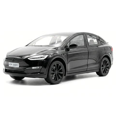 [TOY] 1:24 Tesla 2024 Model X Plaid Black Model Car Die-Cast