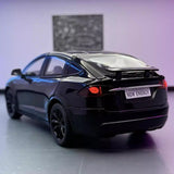 [TOY] 1:24 Tesla 2024 Model X Plaid Black Model Car Die-Cast