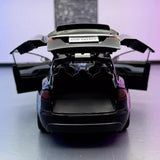 [TOY] 1:24 Tesla 2024 Model X Plaid Black Model Car Die-Cast