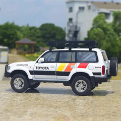 [TOY] 1:24 Toyota 1990 Land Cruiser LC80 White Model Car Die-Cast