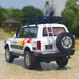 [TOY] 1:24 Toyota 1990 Land Cruiser LC80 White Model Car Die-Cast