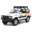 [TOY] 1:24 Toyota 1990 Land Cruiser LC80 White Model Car Die-Cast