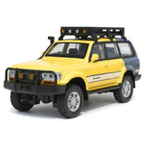 [TOY] 1:24 Toyota 1990 Land Cruiser LC80 イエロー モデルカー Die-Cast
