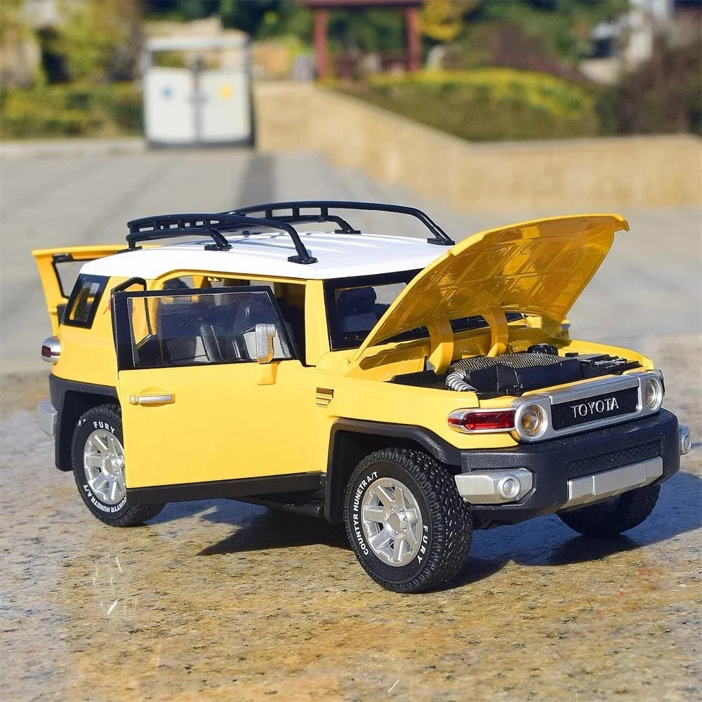 [TOY] 1:24 Toyota 2007 FJ Cruiser Yellow Model Car Die-Cast