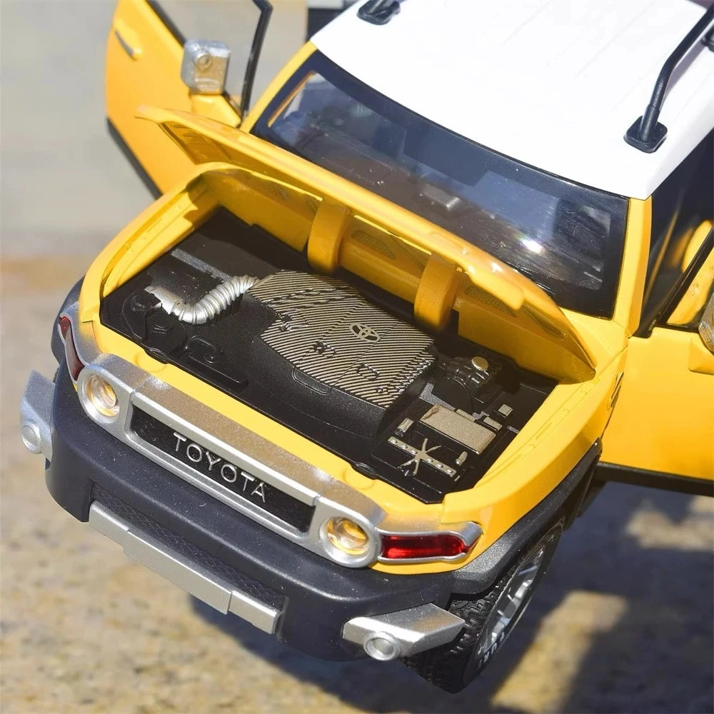 [TOY] 1:24 Toyota 2007 FJ Cruiser Yellow Model Car Die-Cast