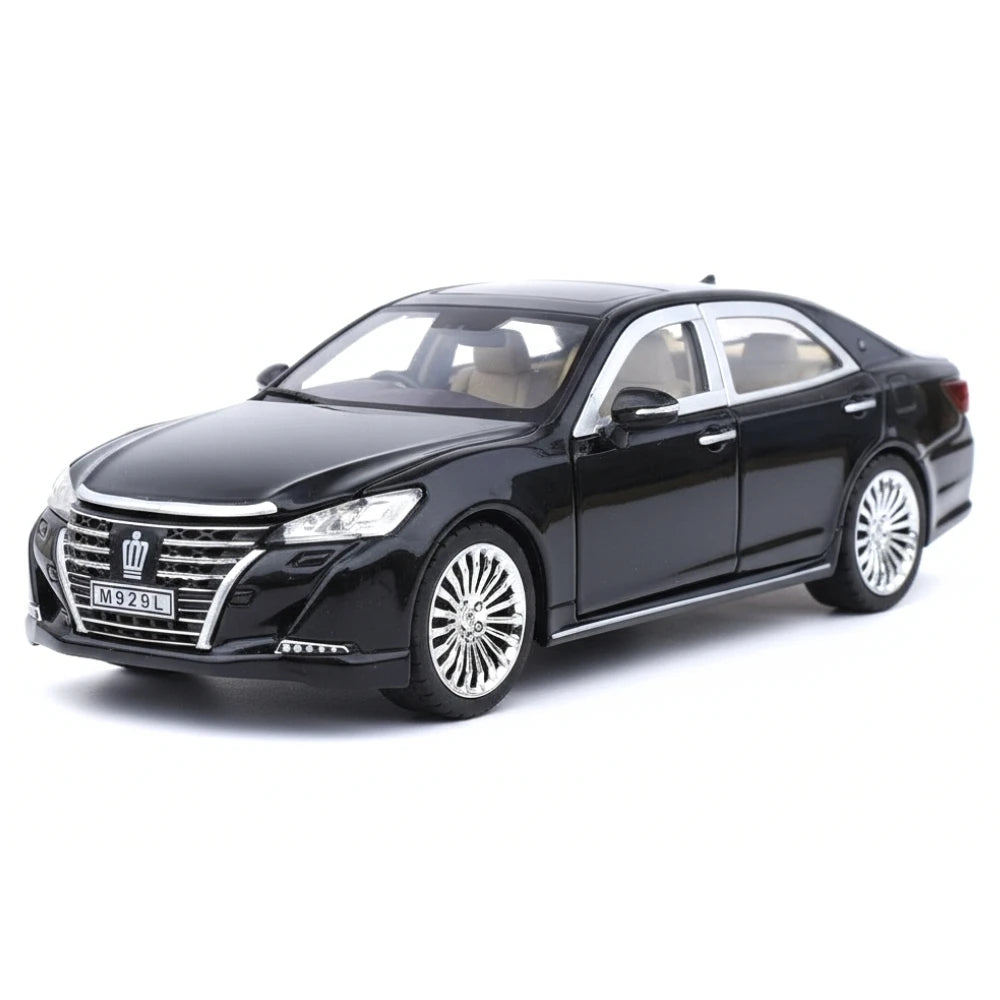 [TOY] 1:24 Toyota 2012 Crown S210 Black Model Car Die-Cast