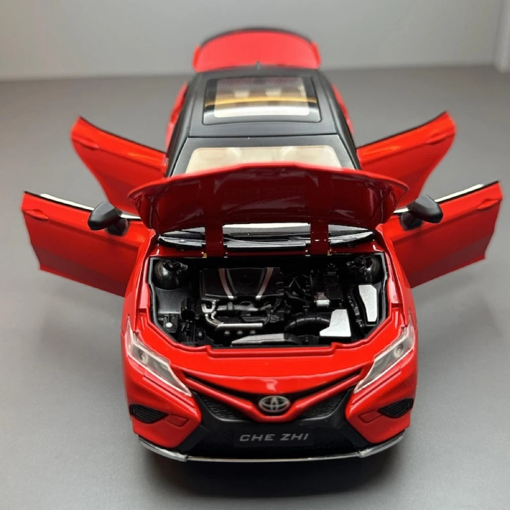 [TOY] 1:24 Toyota 2017 Camry XV70 Red Model Car Die-Cast