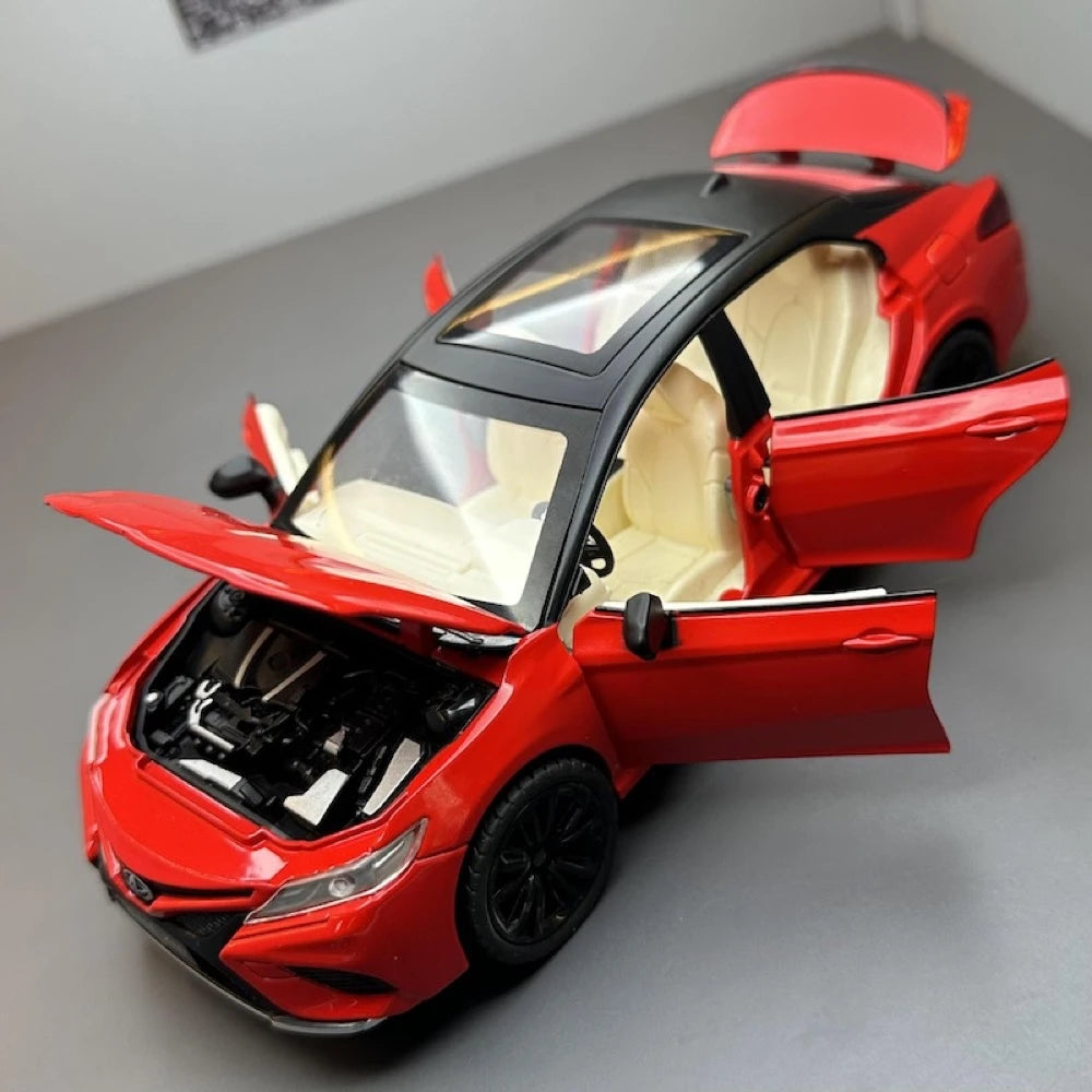 [TOY] 1:24 Toyota 2017 Camry XV70 Red Model Car Die-Cast