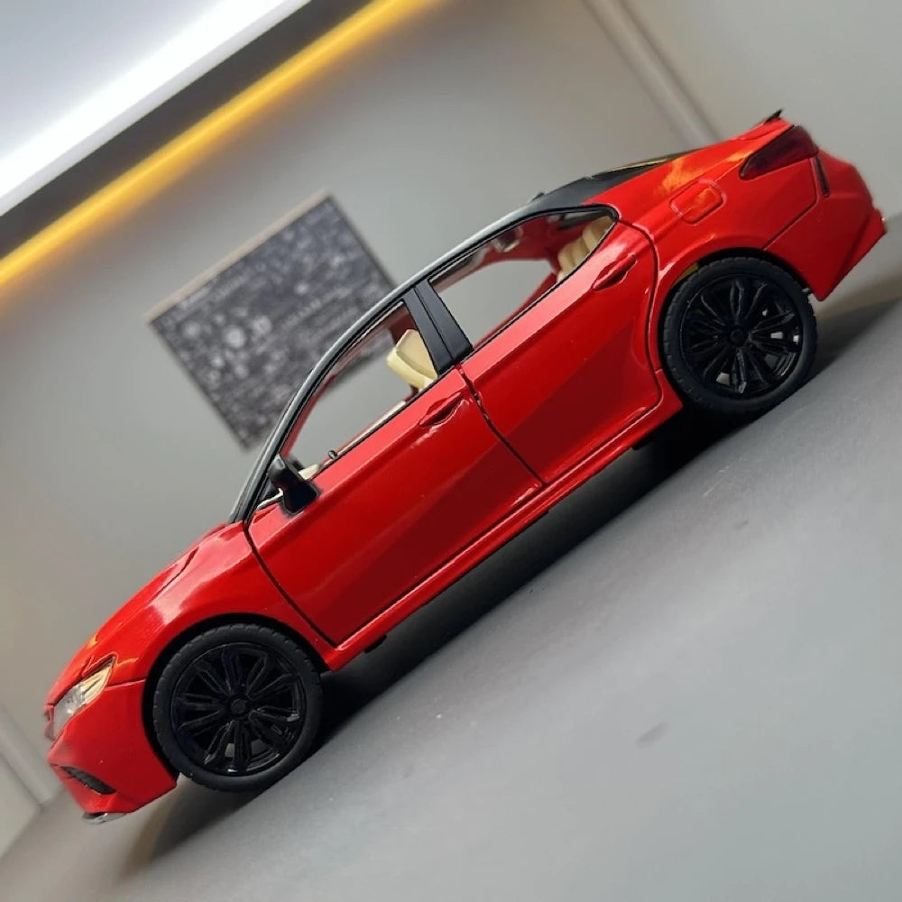 [TOY] 1:24 Toyota 2017 Camry XV70 rosso modellino di auto Die-Cast