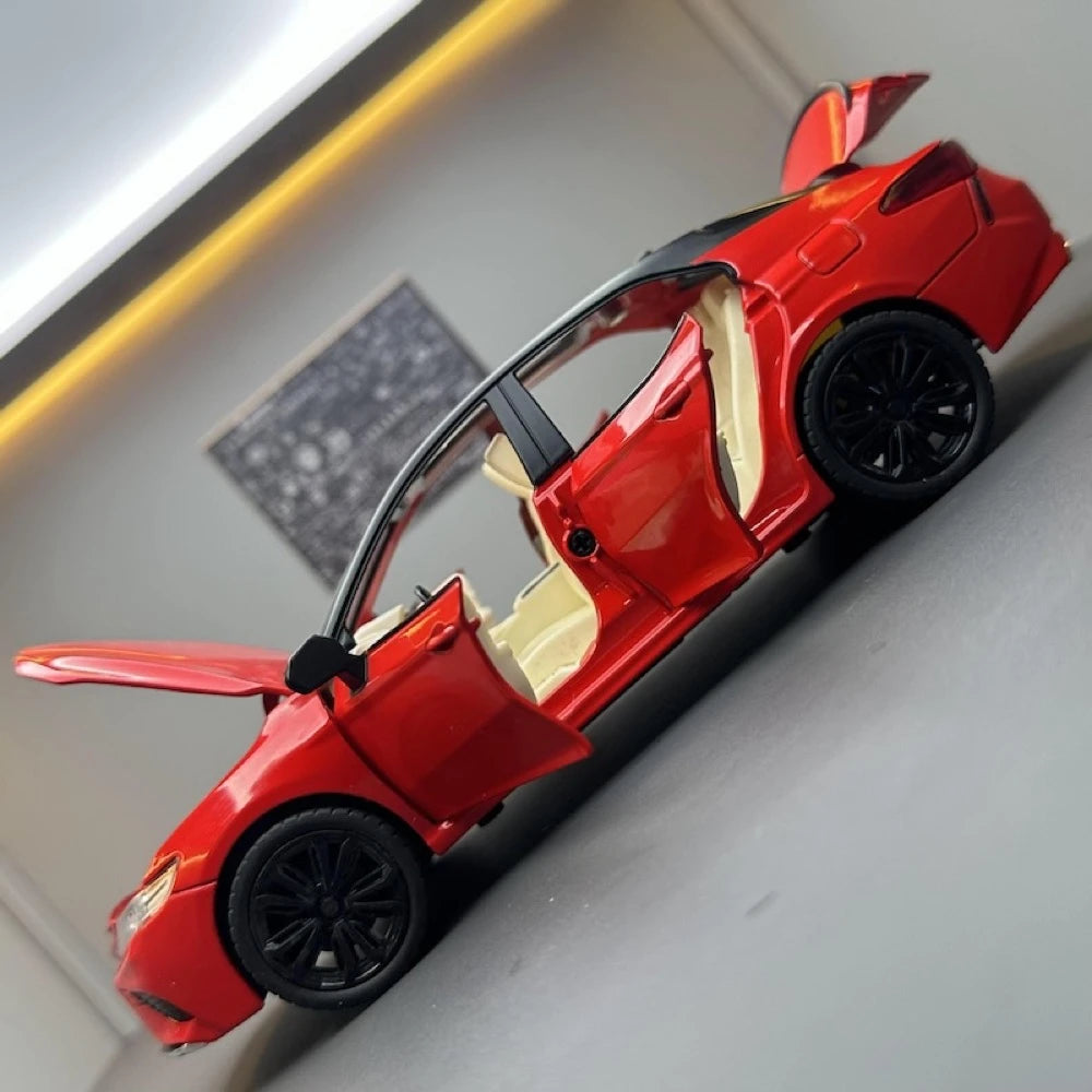 [TOY] 1:24 Toyota 2017 Camry XV70 rosso modellino di auto Die-Cast