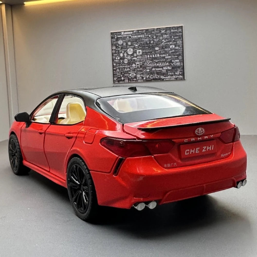 [TOY] 1:24 Toyota 2017 Camry XV70 rosso modellino di auto Die-Cast