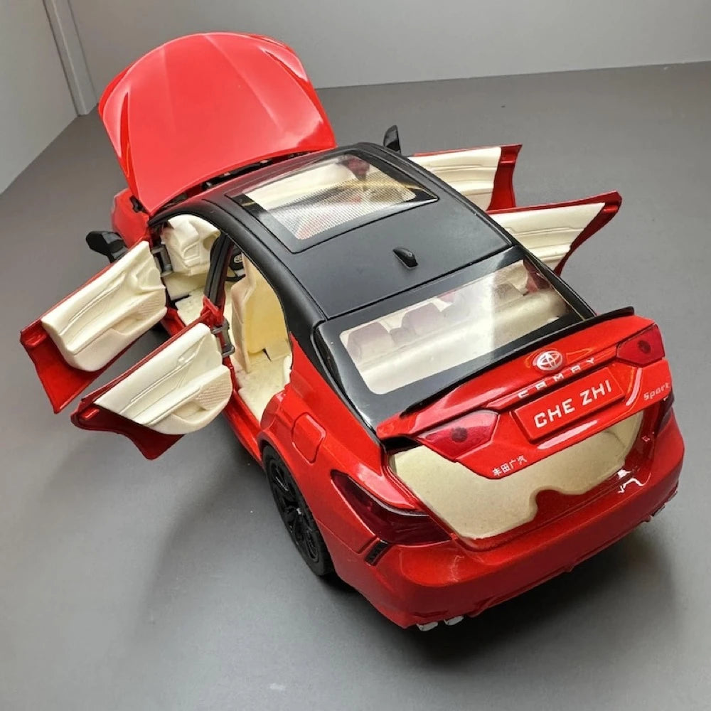 [TOY] 1:24 Toyota 2017 Camry XV70 rosso modellino di auto Die-Cast