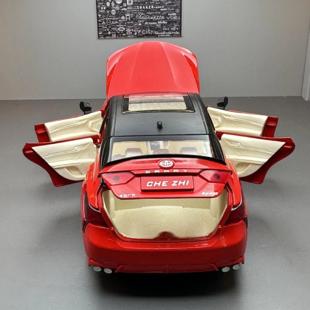 [TOY] 1:24 Toyota 2017 Camry XV70 rosso modellino di auto Die-Cast
