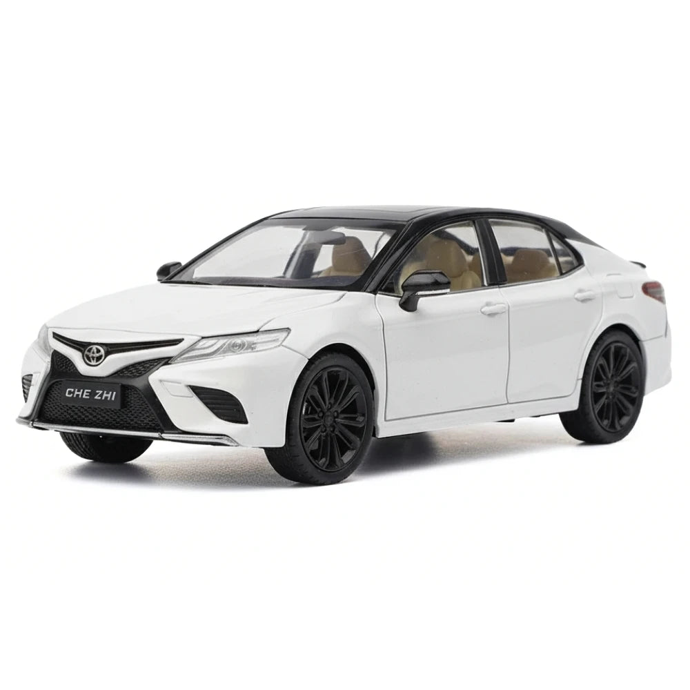 [TOY] 1:24 Toyota 2017 Camry XV70 White Model Car Die-Cast