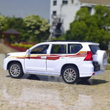 [TOY] 1:24 Toyota 2017 Land Cruiser Prado J150 White Model Car Die-Cast