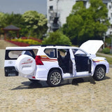 [TOY] 1:24 Toyota 2017 Land Cruiser Prado J150 White Model Car Die-Cast
