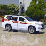 [TOY] 1:24 Toyota 2017 Land Cruiser Prado J150 White Model Car Die-Cast