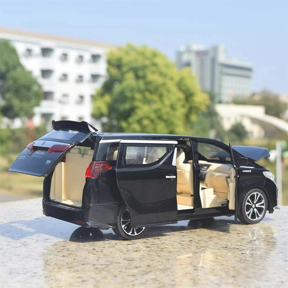 [TOY] 1:24 Toyota 2018 Alphard H30 Black Model Car Die-Cast